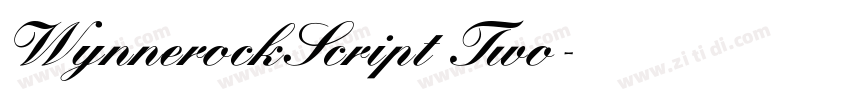 WynnerockScript Two字体转换